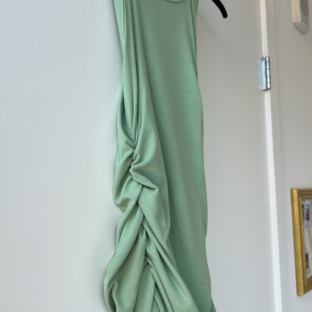 Crew Neck Tank Dress Ribbed - Picture 6 of 7